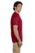 Fruit Of The Loom 3931 Mens HD Jersey Short Sleeve Crewneck T-Shirt Cardinal Red Side