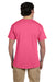 Fruit Of The Loom 3931 Mens HD Jersey Short Sleeve Crewneck T-Shirt Neon Pink Back