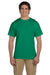 Fruit Of The Loom 3931 Mens HD Jersey Short Sleeve Crewneck T-Shirt Heather Green Front