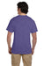 Fruit Of The Loom 3931 Mens HD Jersey Short Sleeve Crewneck T-Shirt Heather Purple Back