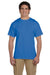 Fruit Of The Loom 3931 Mens HD Jersey Short Sleeve Crewneck T-Shirt Heather Royal Blue Front