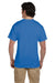 Fruit Of The Loom 3931 Mens HD Jersey Short Sleeve Crewneck T-Shirt Heather Royal Blue Back