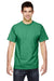 Fruit Of The Loom 3931 Mens HD Jersey Short Sleeve Crewneck T-Shirt Clover Green Front