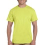 Fruit Of The Loom Mens HD Jersey Short Sleeve Crewneck T-Shirt - Neon Yellow