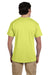 Fruit Of The Loom 3931 Mens HD Jersey Short Sleeve Crewneck T-Shirt Neon Yellow Back