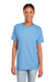 Fruit Of The Loom 3930/3931/3930R Mens HD Jersey Short Sleeve Crewneck T-Shirt Heather Carolina Blue Front