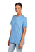 Fruit Of The Loom 3930/3931/3930R Mens HD Jersey Short Sleeve Crewneck T-Shirt Heather Carolina Blue SIde
