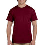 Fruit Of The Loom Mens HD Jersey Short Sleeve Crewneck T-Shirt - Maroon