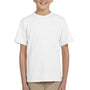 Fruit Of The Loom Youth HD Jersey Short Sleeve Crewneck T-Shirt - White