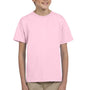 Fruit Of The Loom Youth HD Jersey Short Sleeve Crewneck T-Shirt - Classic Pink