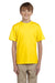 Fruit Of The Loom 3931B Youth HD Jersey Short Sleeve Crewneck T-Shirt Yellow Front