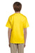 Fruit Of The Loom 3931B Youth HD Jersey Short Sleeve Crewneck T-Shirt Yellow Back