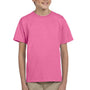 Fruit Of The Loom Youth HD Jersey Short Sleeve Crewneck T-Shirt - Azalea Pink