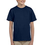 Fruit Of The Loom Youth HD Jersey Short Sleeve Crewneck T-Shirt - Navy Blue
