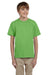 Fruit Of The Loom 3931B Youth HD Jersey Short Sleeve Crewneck T-Shirt Kiwi Green Front