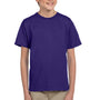 Fruit Of The Loom Youth HD Jersey Short Sleeve Crewneck T-Shirt - Deep Purple