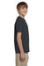 Fruit Of The Loom 3931B Youth HD Jersey Short Sleeve Crewneck T-Shirt Heather Black Side