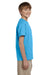 Fruit Of The Loom 3931B Youth HD Jersey Short Sleeve Crewneck T-Shirt Aquatic Blue Side