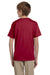 Fruit Of The Loom 3931B Youth HD Jersey Short Sleeve Crewneck T-Shirt Cardinal Red Back