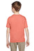 Fruit Of The Loom 3931B Youth HD Jersey Short Sleeve Crewneck T-Shirt Heather Coral Red Back
