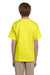 Fruit Of The Loom 3931B Youth HD Jersey Short Sleeve Crewneck T-Shirt Neon Yellow Back