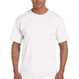 Fruit Of The Loom Mens HD Jersey Short Sleeve Crewneck T-Shirt w/ Pocket - White