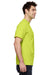 Fruit Of The Loom 3931P Mens HD Jersey Short Sleeve Crewneck T-Shirt w/ Pocket Safety Green Side