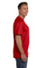 Fruit Of The Loom 3931P Mens HD Jersey Short Sleeve Crewneck T-Shirt w/ Pocket Red Side