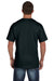 Fruit Of The Loom 3931P Mens HD Jersey Short Sleeve Crewneck T-Shirt w/ Pocket Black Back