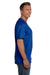 Fruit Of The Loom 3931P Mens HD Jersey Short Sleeve Crewneck T-Shirt w/ Pocket Royal Blue Side