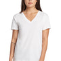 Next Level Womens Relaxed Short Sleeve V-Neck T-Shirt - White