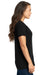 Next Level 3940 Womens Relaxed Short Sleeve V-Neck T-Shirt Black Side