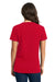 Next Level 3940 Womens Relaxed Short Sleeve V-Neck T-Shirt Red Back