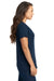 Next Level 3940 Womens Relaxed Short Sleeve V-Neck T-Shirt Navy Blue Side