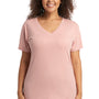 Next Level Womens Relaxed Short Sleeve V-Neck T-Shirt - Desert Pink - Closeout