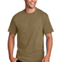 Port & Company Mens Core Short Sleeve Crewneck T-Shirt - Coyote Brown