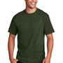 Port & Company Mens Core Short Sleeve Crewneck T-Shirt - Olive Drab Green