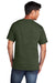 Port & Company PC54/PC54T Mens Core Short Sleeve Crewneck T-Shirt Olive Drab Green Back