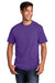 Port & Company PC54/PC54T Mens Core Short Sleeve Crewneck T-Shirt Team Purple Front