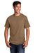 Port & Company PC54/PC54T Mens Core Short Sleeve Crewneck T-Shirt Woodland Brown Front