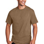 Port & Company Mens Core Short Sleeve Crewneck T-Shirt - Woodland Brown