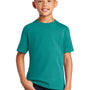 Port & Company Youth Core Short Sleeve Crewneck T-Shirt - Bright Aqua Blue
