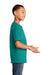 Port & Company PC54Y Youth Core Short Sleeve Crewneck T-Shirt Bright Aqua Blue Side