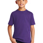Port & Company Youth Core Short Sleeve Crewneck T-Shirt - Team Purple