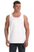 Fruit Of The Loom 39TKR Mens HD Jersey Tank Top White Front