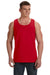 Fruit Of The Loom 39TKR Mens HD Jersey Tank Top Red Front