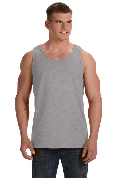 Fruit Of The Loom 39TKR Mens HD Jersey Tank Top Heather Grey Front