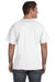 Fruit Of The Loom 39VR Mens HD Jersey Short Sleeve V-Neck T-Shirt White Back