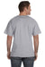 Fruit Of The Loom 39VR Mens HD Jersey Short Sleeve V-Neck T-Shirt Heather Grey Back