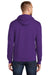 Port & Company PC78H/PC78HT Mens Core Fleece Hooded Sweatshirt Hoodie Team Purple Back